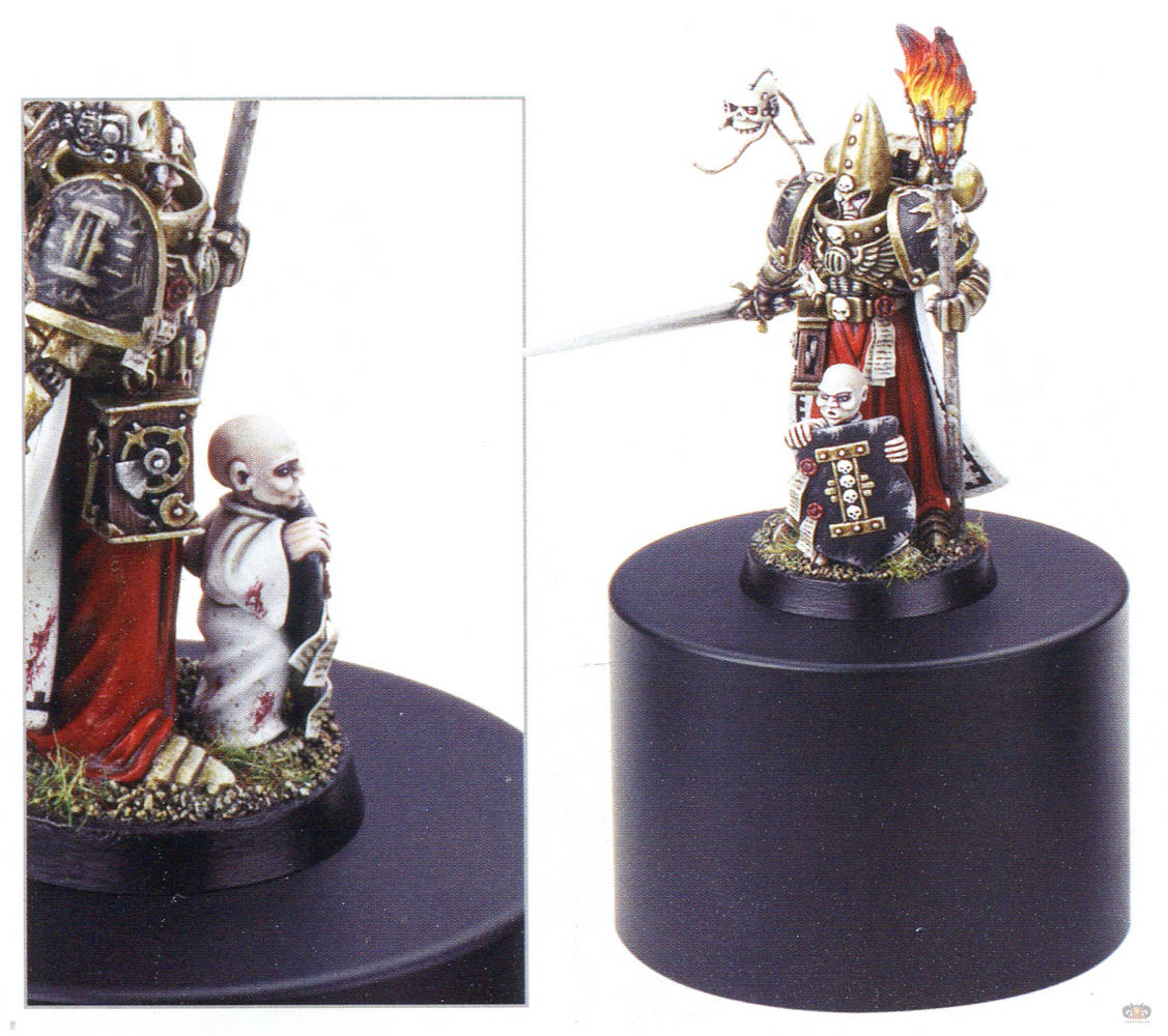 Armoured Inquisitor with Shieldbearer and Servo-skull