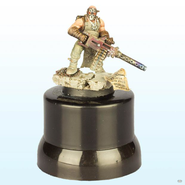Chaos Cultist with Heavy Stubber