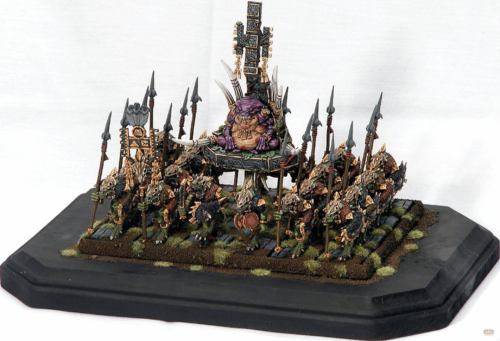 Lizardmen Temple Guard with Slann