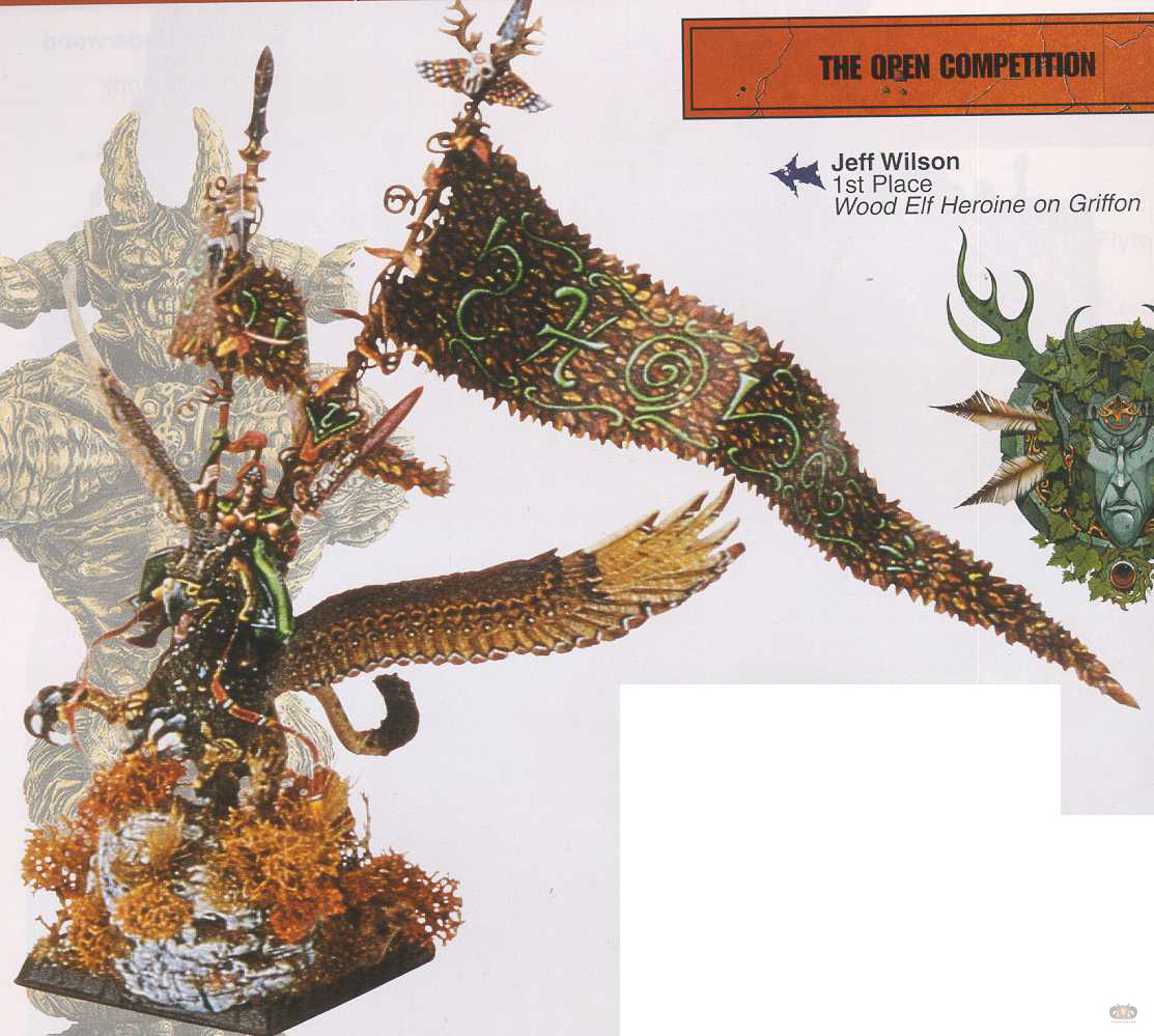 Wood Elf Heroine on Griffon